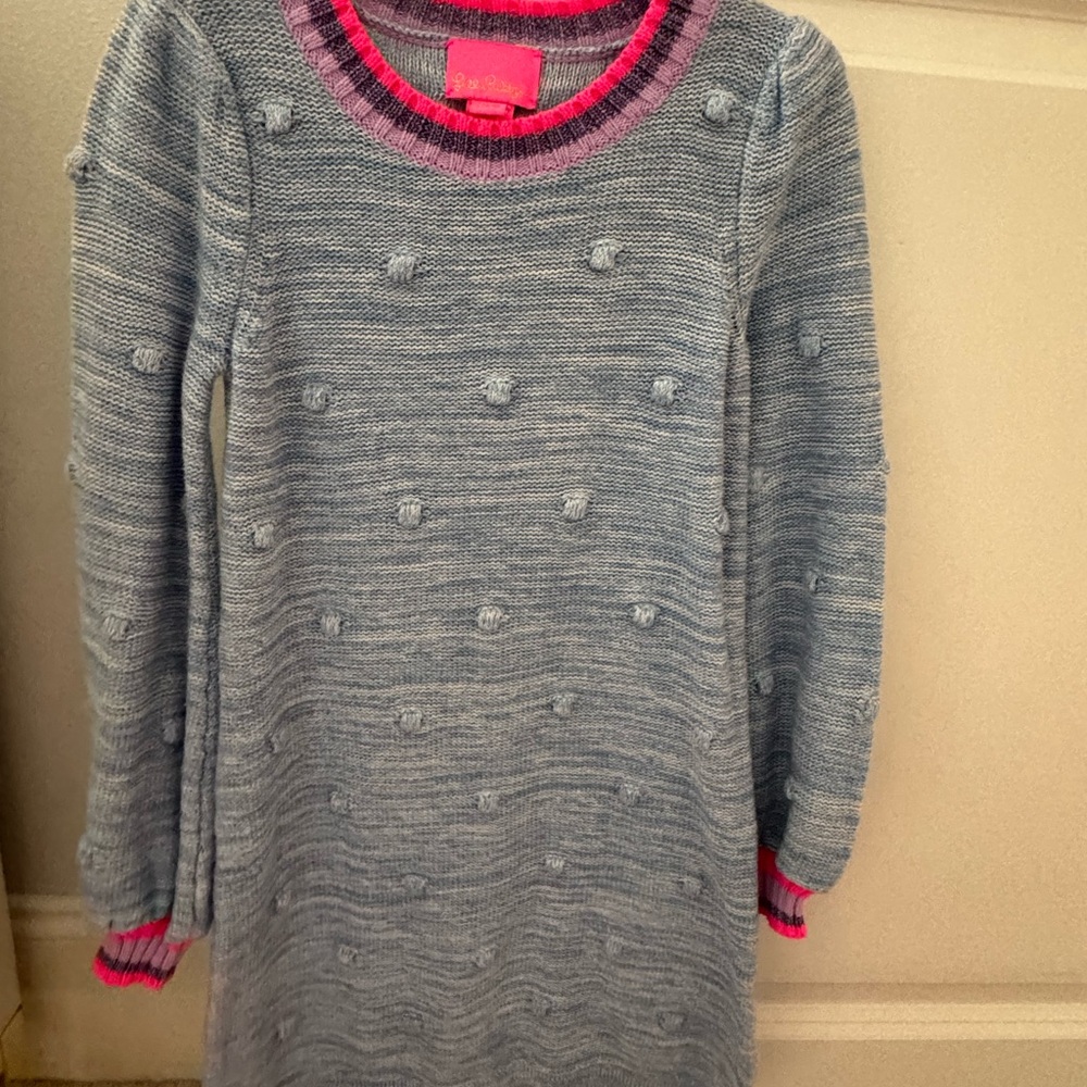 Lilly Pulitzer Blue and Pink Kids Casual Dress